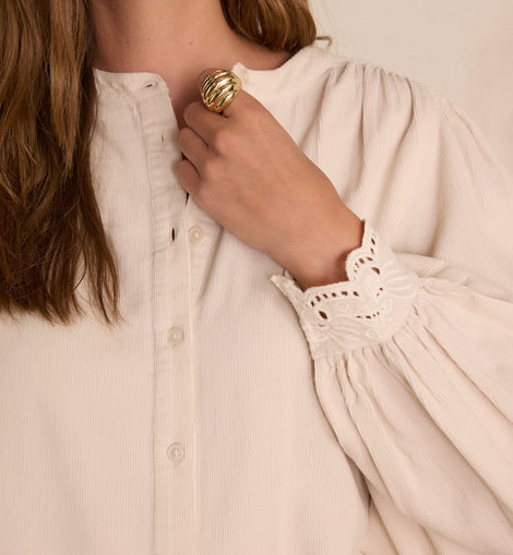 BLOUSE SENNA EN VELOURS DE COTON