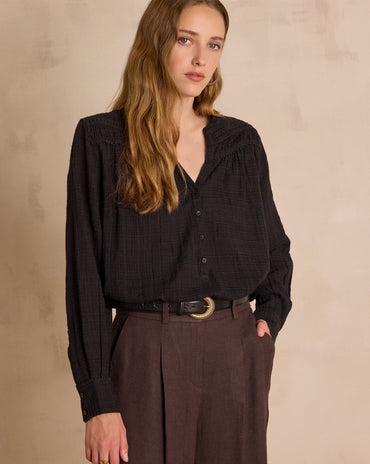 BLOUSE SHANA EN COTON BRODÉE
