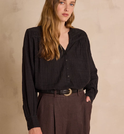 BLOUSE SHANA EN COTON BRODÉE