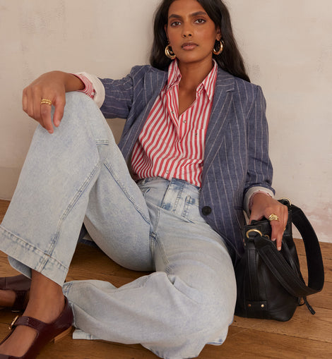 JEAN LARGE LUNA EN COTON