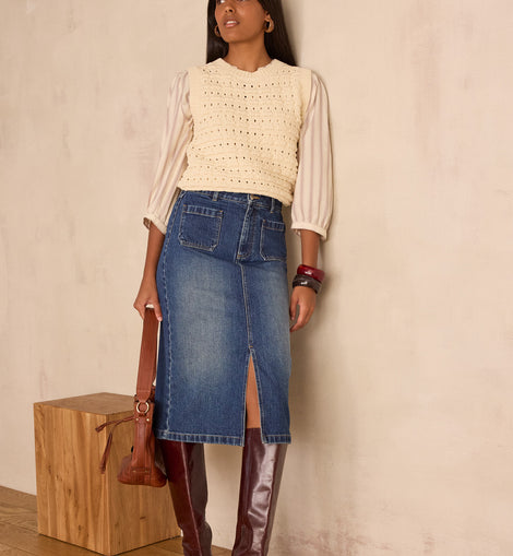 JUPE CLEO EN COTON