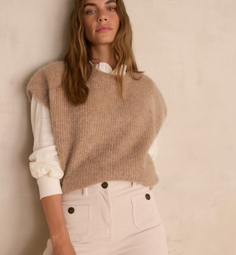 PULL CHAUVE-SOURIS BOHEME EN MOHAIR