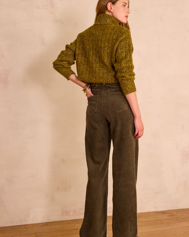 PANTALON LISA EN VELOURS