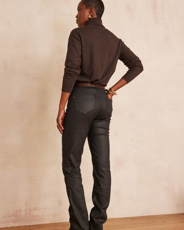 JEAN SLIM ENDUIT EN COTON ANETTE