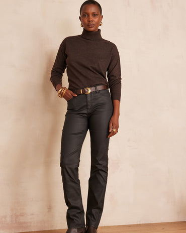 JEAN SLIM ENDUIT EN COTON ANETTE