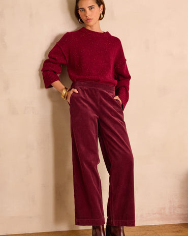 PANTALON LARGE MARTIN EN VELOURS CÔTELÉ