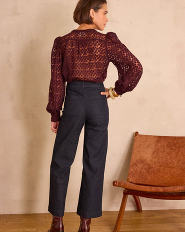 JEAN LARGE MAE EN DENIM