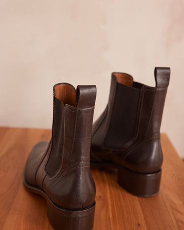BOTTINES VANIA EN CUIR