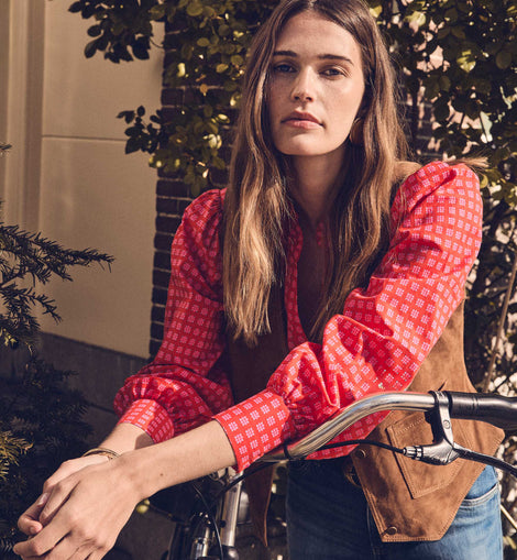 BLOUSE BETH EN COTON À IMPRIMÉ FLEURI