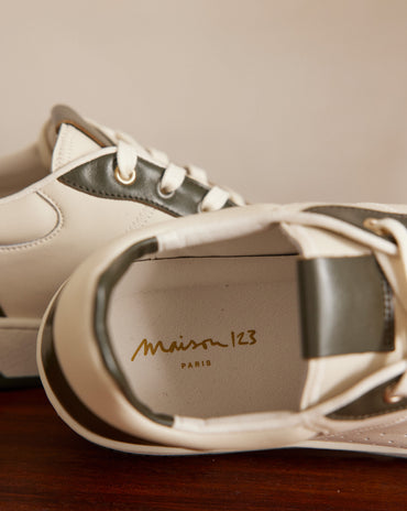 BASKET VELORA EN CUIR