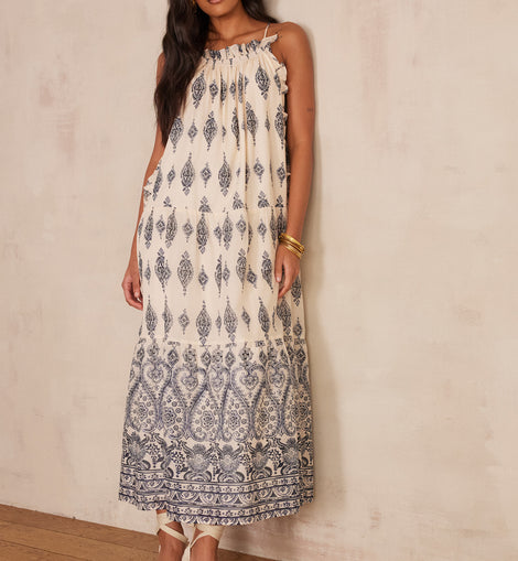 ROBE ROSELINE EN COTON