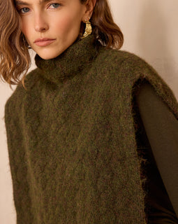 COL TAO À MOTIF GÉOMÉTRIQUE