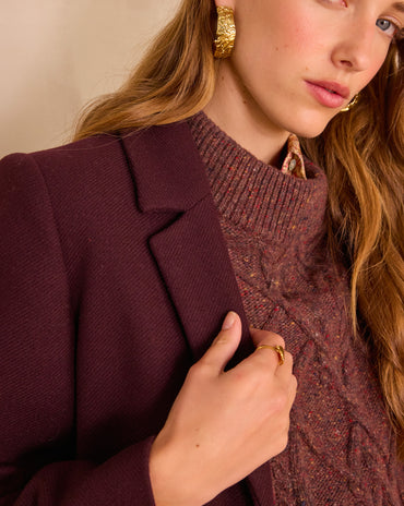MANTEAU MI-LONG ANABELLE EN LAINE