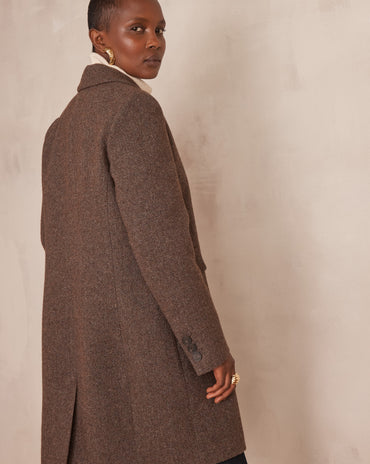 MANTEAU ANABELLE MOTIF CHEVRONS