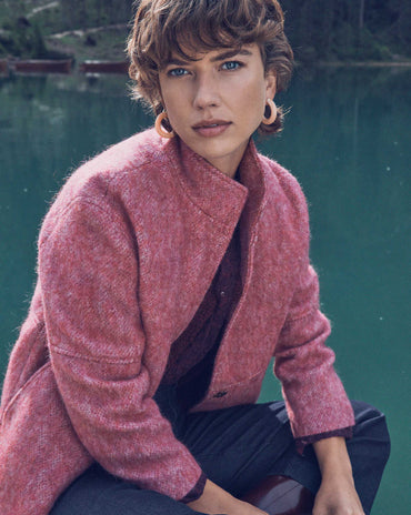 MANTEAU LAMIA EN LAINE