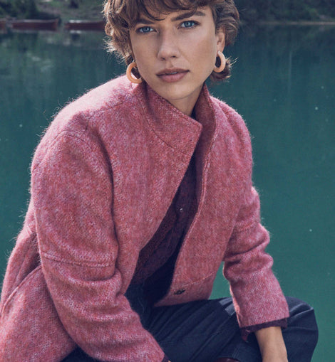 MANTEAU LAMIA EN LAINE