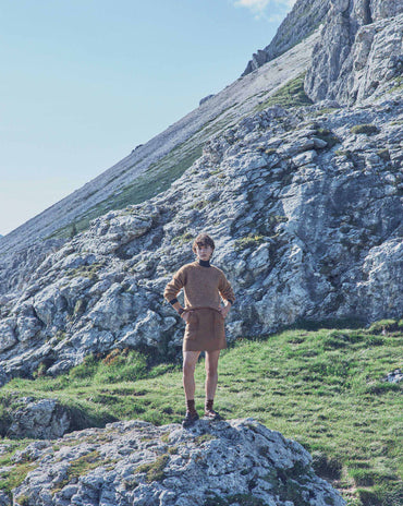 JUPE DOUBLE FACE EN LAINE CAMELLIA