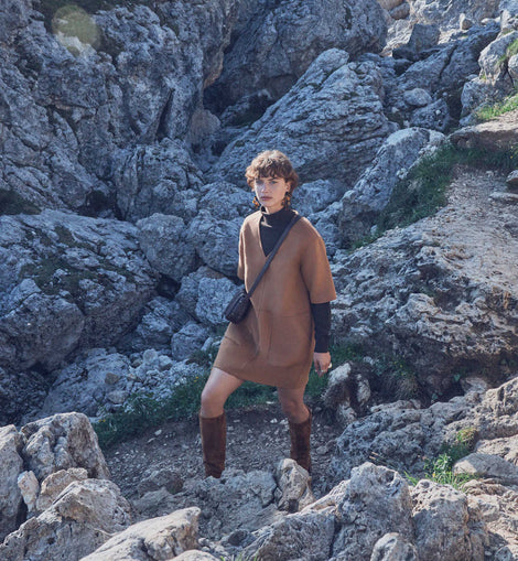 ROBE COURTE EN LAINE ROSARIO