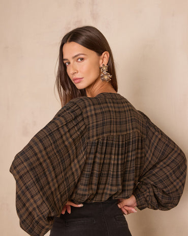 BLOUSE SIMON À CARREAUX