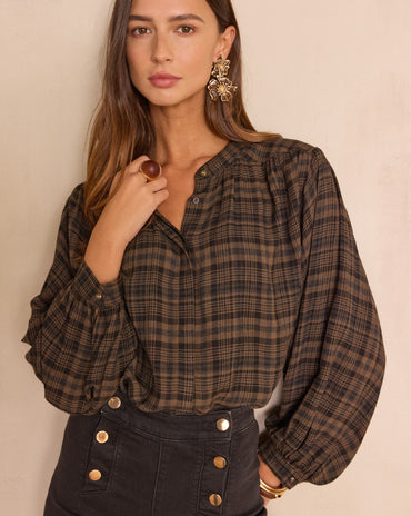 BLOUSE SIMON À CARREAUX