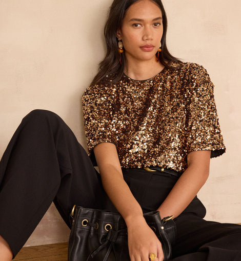 T-SHIRT À SEQUINS SUNNY