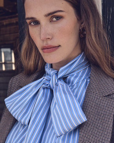 CHEMISE SANDRINE EN COTON À RAYURES