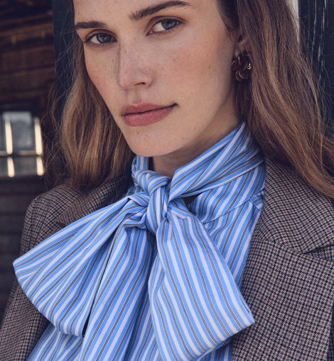CHEMISE SANDRINE EN COTON À RAYURES