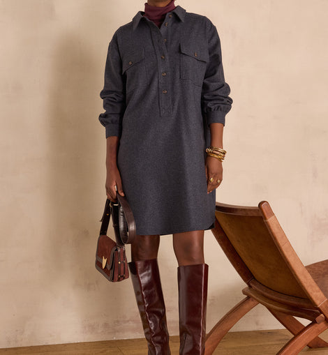 ROBE DROITE MARLINE EN LAINE