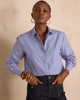 CHEMISE ESMERALDA 100% COTON À RAYURES