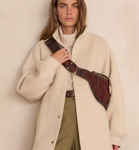 MANTEAU MI-LONG DAMIEN EN LAINE