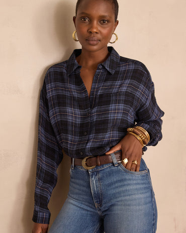 CHEMISIER SONGE À CARREAUX