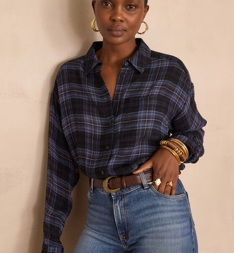 CHEMISIER SONGE À CARREAUX