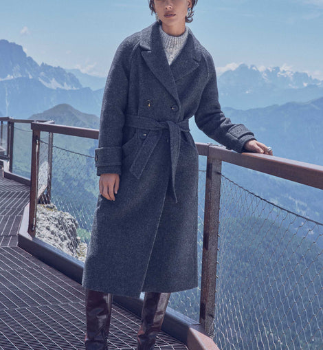 MANTEAU LONG DAREN EN LAINE