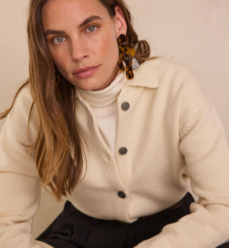 GILET EN LAINE À MANCHES LONGUES PETER