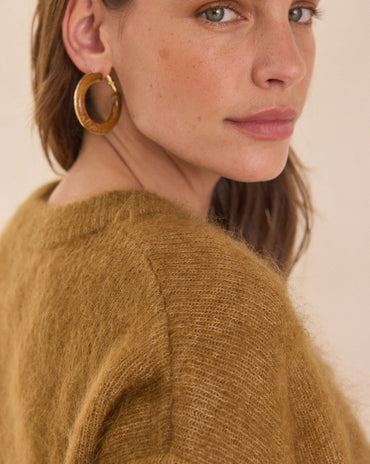 GILET CARDIGAN EN MOHAIR LOU