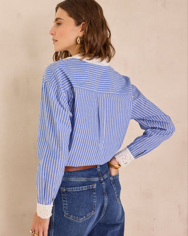 CHEMISE À RAYURES EN 100% COTON DIVINE