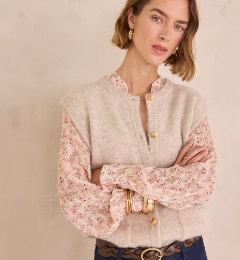 GILET SANS MANCHES POLKA