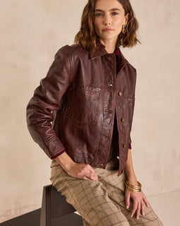 BLOUSON EN 100% CUIR CARLA