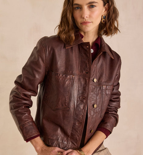 BLOUSON EN 100% CUIR CARLA
