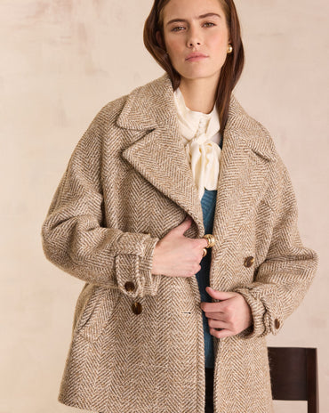 MANTEAU CABAN EN LAINE DEAN