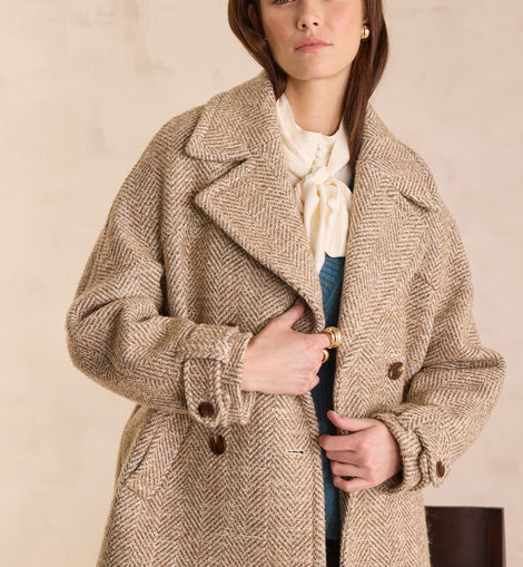 MANTEAU CABAN EN LAINE DEAN