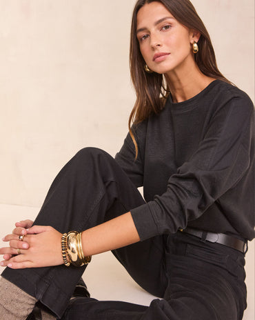 SWEAT-SHIRT EN LIN ET COTON LISA