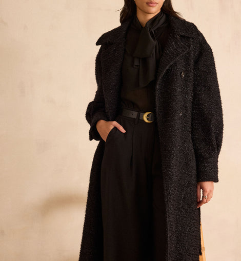MANTEAU  À CEINTURE LONG  DJOVANNI