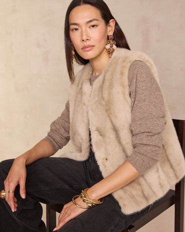 GILET SANS MANCHES DUVETEUX BROOKLYN