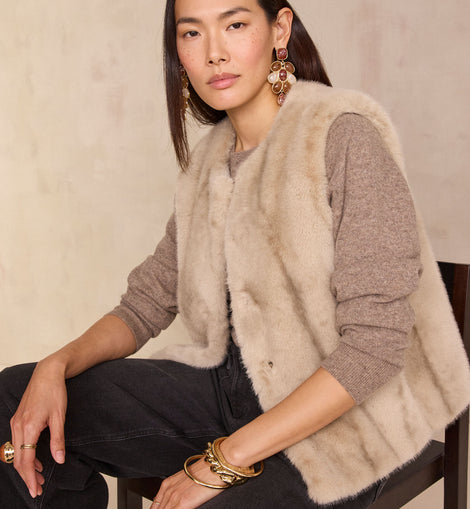 GILET SANS MANCHES DUVETEUX BROOKLYN