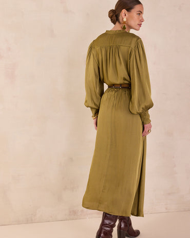 JUPE LONGUE SATINÉE JULIANA