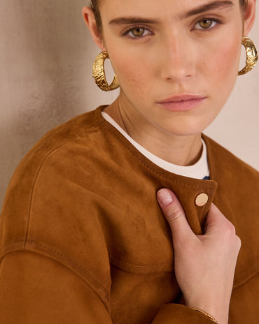 BLOUSON EN CUIR VELOURS VIP