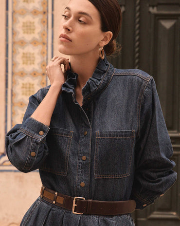 BLOUSE EN DENIM EN 100% COTON DENISE