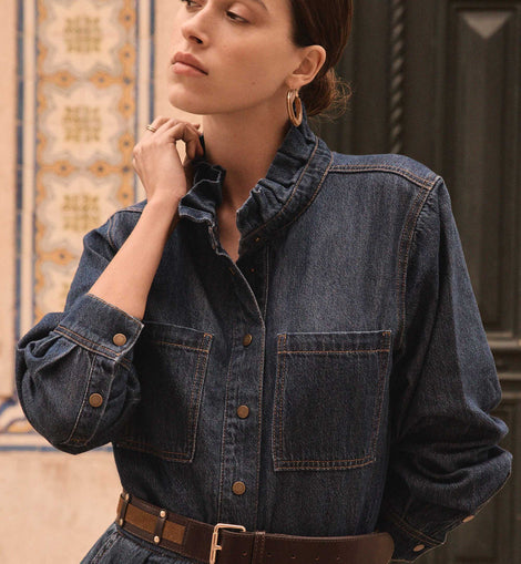 BLOUSE EN DENIM EN 100% COTON DENISE