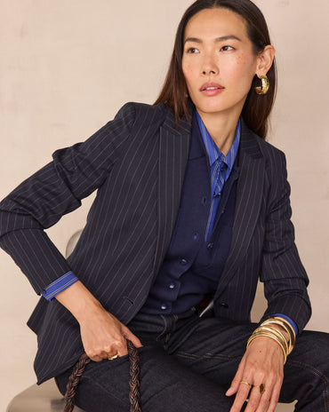 VESTE DE TAILLEUR À RAYURES SIMONE